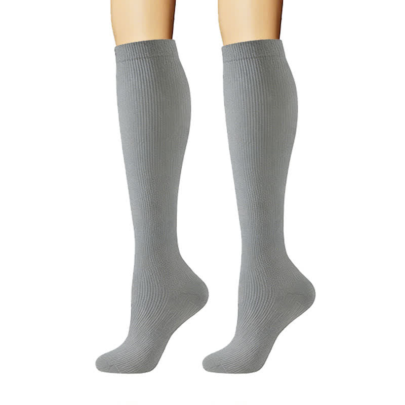 Chaussettes de compression minimalistes et unies (6 paires) - image 5