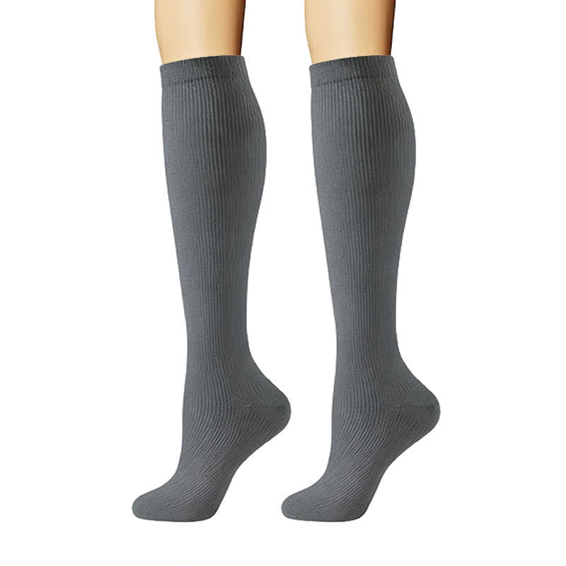 Chaussettes de compression minimalistes et unies (6 paires) - image 6