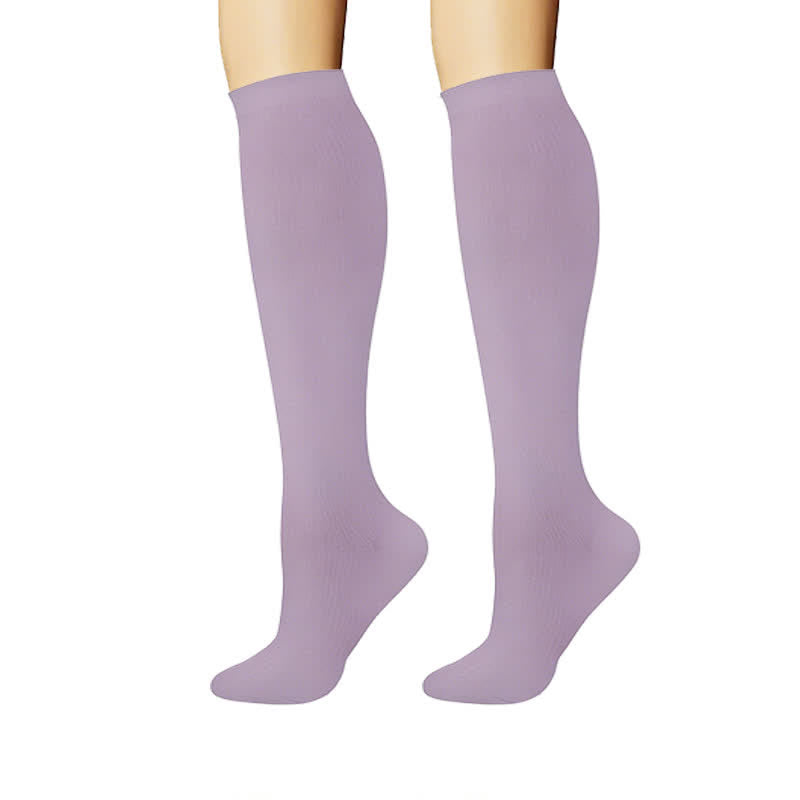 Chaussettes de compression douces et propres, de couleur unie (6 paires) - image 2
