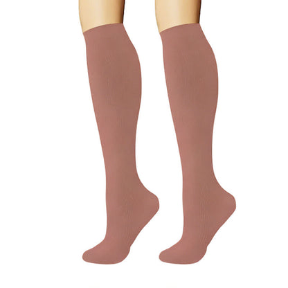 Chaussettes de compression minimalistes unies pastel (6 paires) - image 6