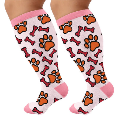 Chaussettes de compression grandes tailles pour chats et chiens - Rose (1 paire) - 4XL - image 6