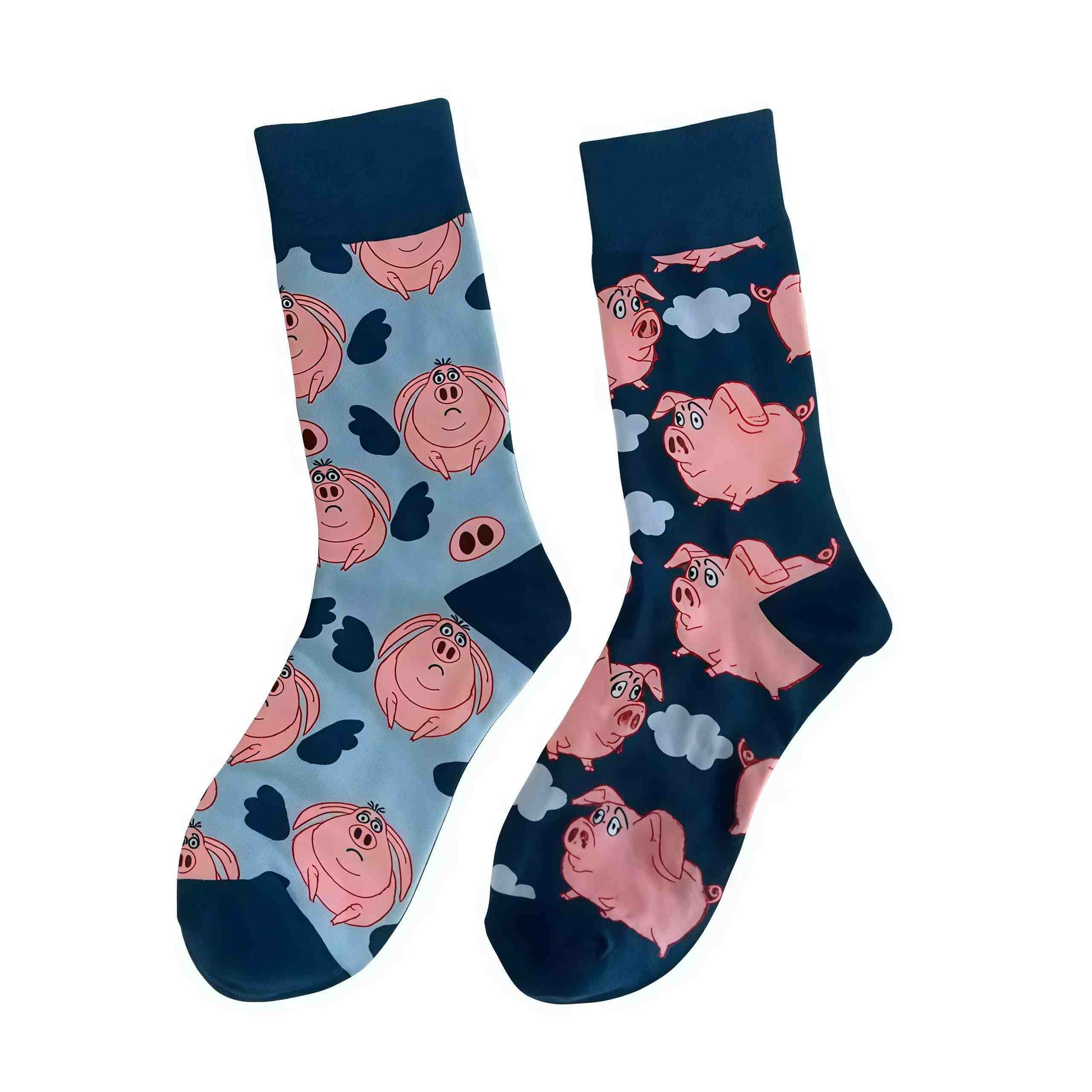Chaussettes courtes à motif cochon ludique - image 1