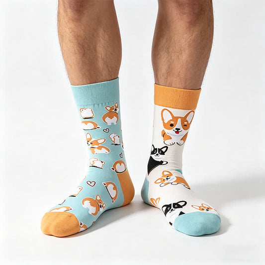 Chaussettes courtes mignonnes en forme de cœur pour chien - Turquoise pâle - EU36-43(US3-9) - image 0