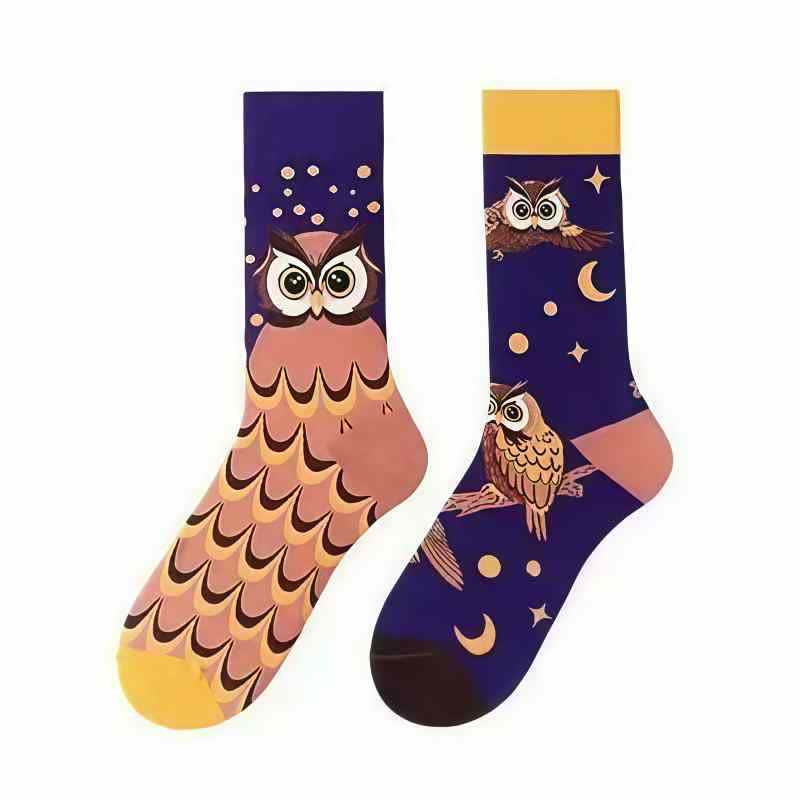 Chaussettes courtes à motif hibou joueur - image 1