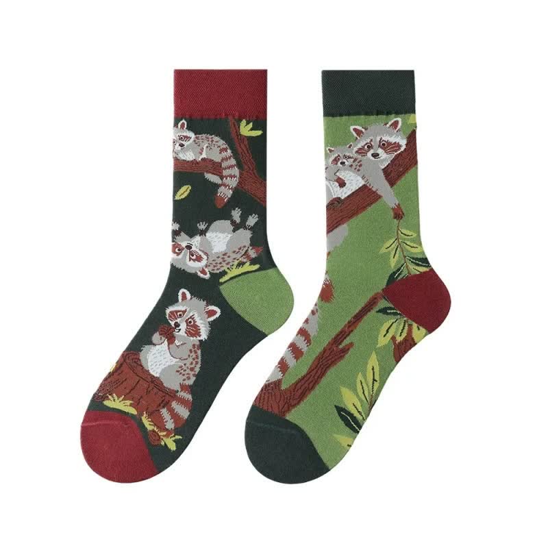 Chaussettes courtes Forest Raccoon - image 1