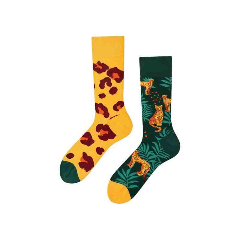 Chaussettes courtes léopard dessin animé - image 1