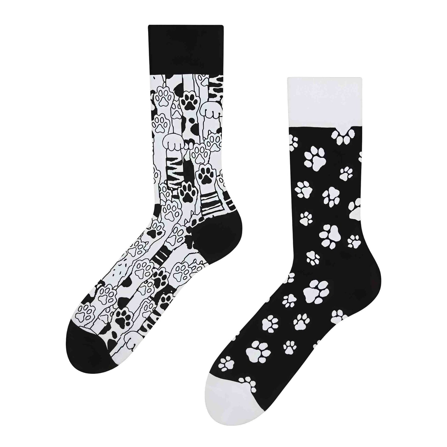 Chaussettes courtes à motif pattes de chat - image 1