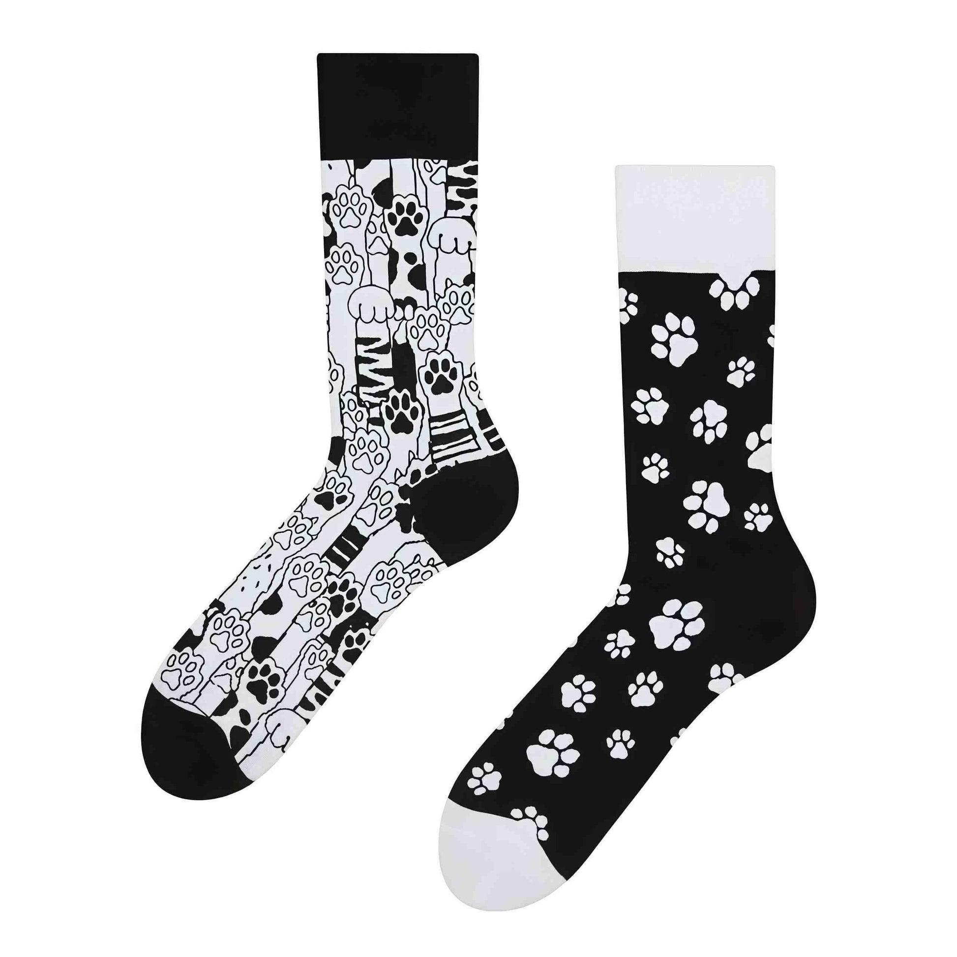 Chaussettes courtes à motif pattes de chat - image 1