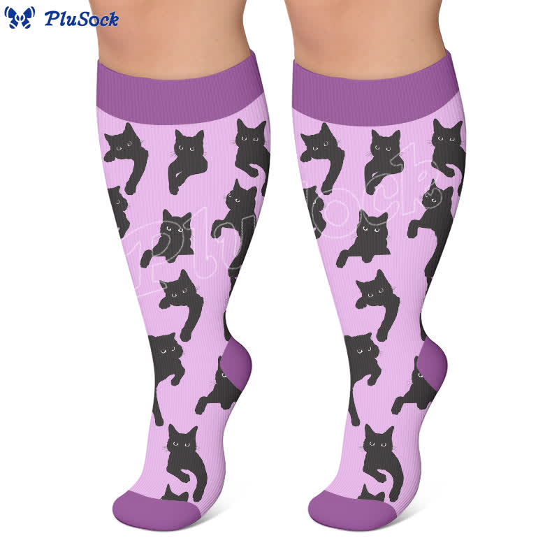 Chaussettes de compression Lazy Cat grande taille - image 2