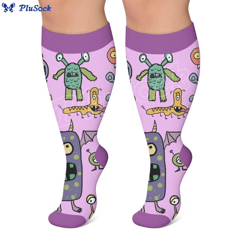 Chaussettes de compression Monster hautes grandes tailles - image 2