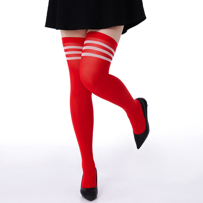 Chaussettes hautes à trois rayures (2 paires) - image 5