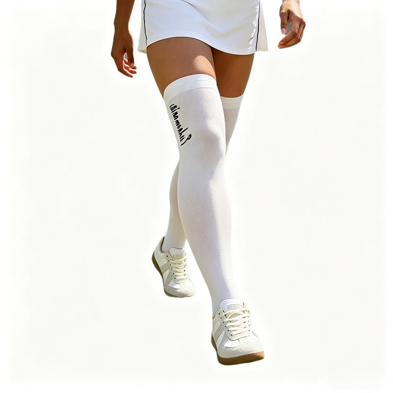 Chaussettes hautes de protection solaire - Blanc - EU36-42(US3-8.5) - image 4