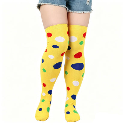 Chaussettes hautes à pois (3 paires) - Jaune - One Size - image 7