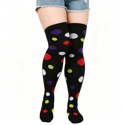 Chaussettes hautes à pois (3 paires) - Noir - One Size - image 6