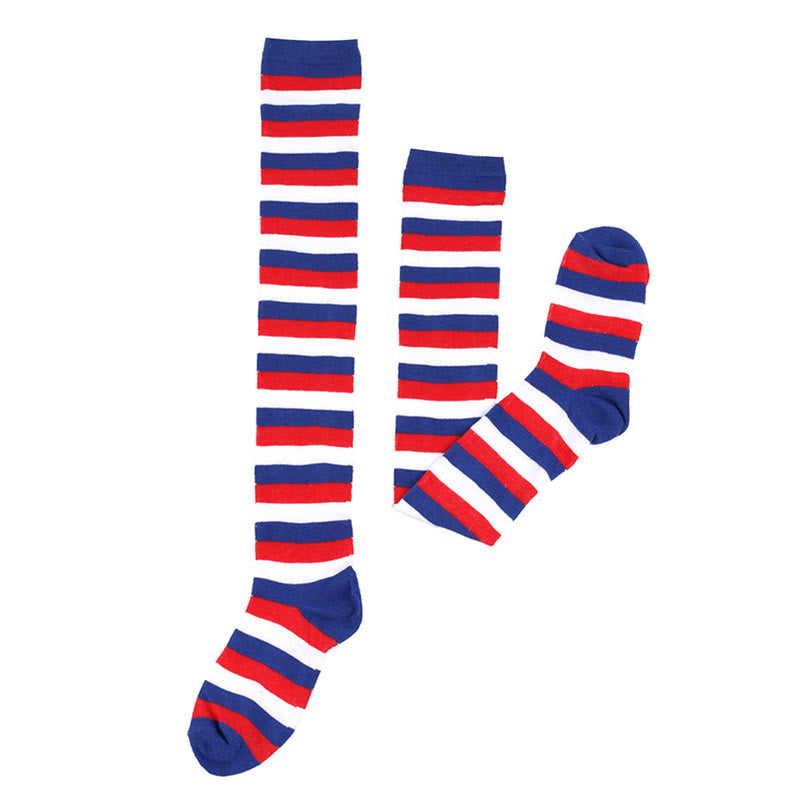 Chaussettes hautes à rayures étoilées (3 paires) - image 6