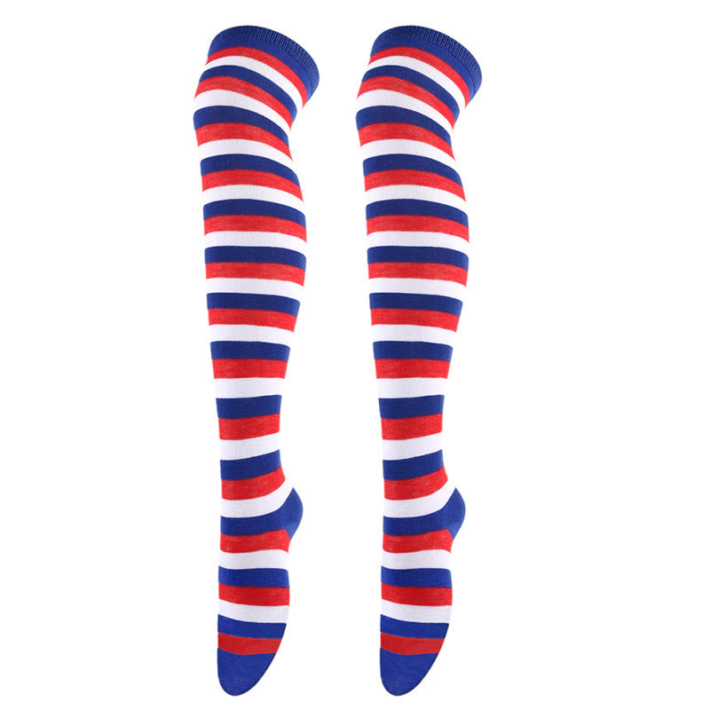 Chaussettes hautes à rayures étoilées (3 paires) - image 4