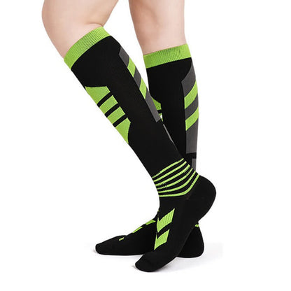 Chaussettes de compression colorées et respirantes - Vert - S/M - image 3