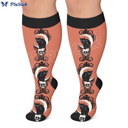 Chaussettes de compression Night Cat grande taille - image 4