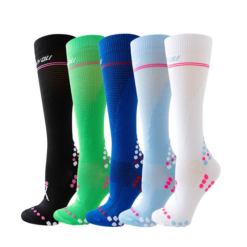 Chaussettes de compression montantes en maille gaufrée - image 6