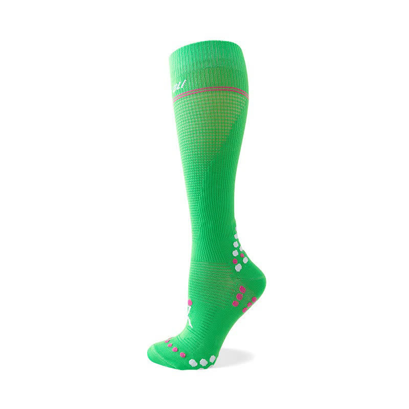 Chaussettes de compression montantes en maille gaufrée - Vert - EU36-42(US3-8.5) - image 4