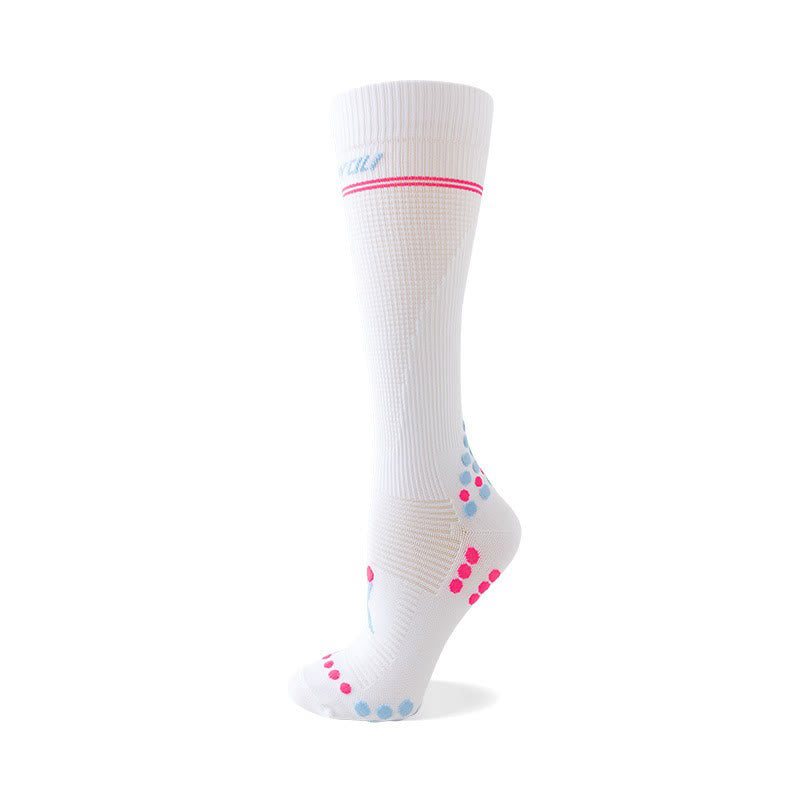 Chaussettes de compression montantes en maille gaufrée - Blanc - EU36-42(US3-8.5) - image 2