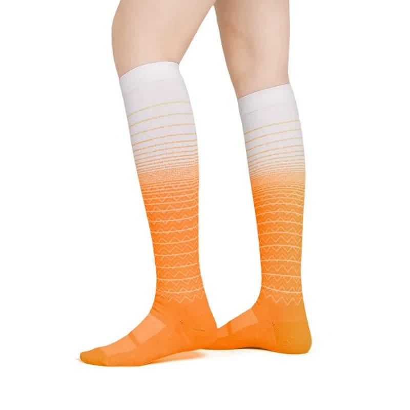 Chaussettes de compression à ondes progressives - Orange - S/M - image 3