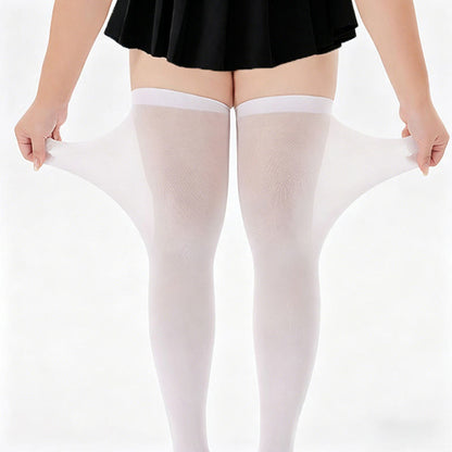Chaussettes hautes gainantes de couleur unie (2 paires) - image 6