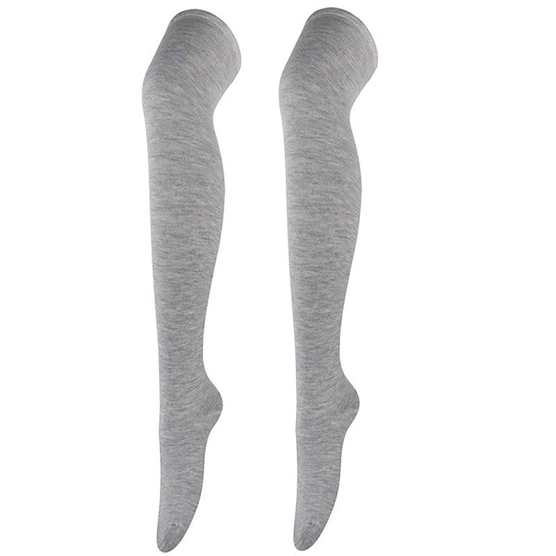 Chaussettes hautes souples et décontractées (6 paires) - Gris clair - One Size - image 4
