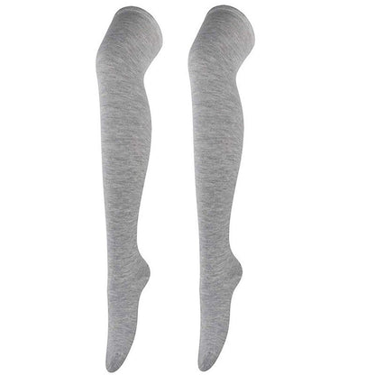 Chaussettes hautes souples et décontractées (6 paires) - Gris clair - One Size - image 4