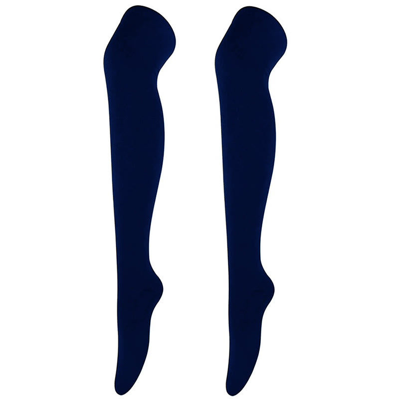 Chaussettes hautes souples et décontractées (6 paires) - Bleu marine - One Size - image 7