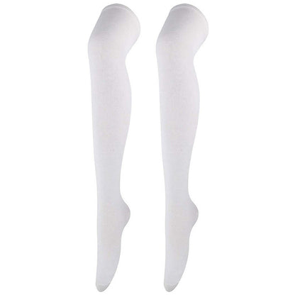 Chaussettes hautes souples et décontractées (6 paires) - Blanc - One Size - image 6