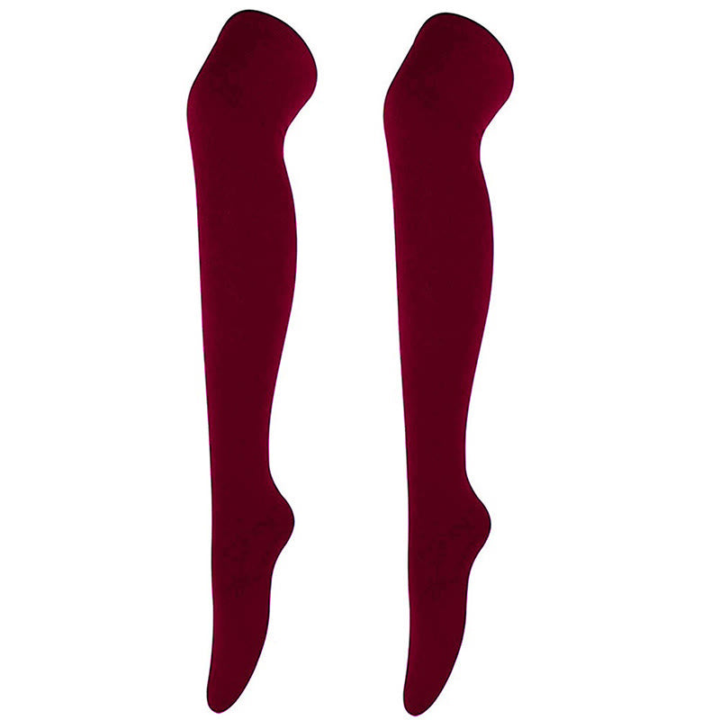 Chaussettes hautes souples et décontractées (6 paires) - Vin - One Size - image 8