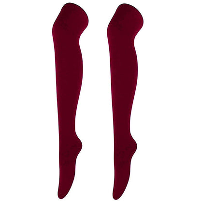 Chaussettes hautes souples et décontractées (6 paires) - Vin - One Size - image 8
