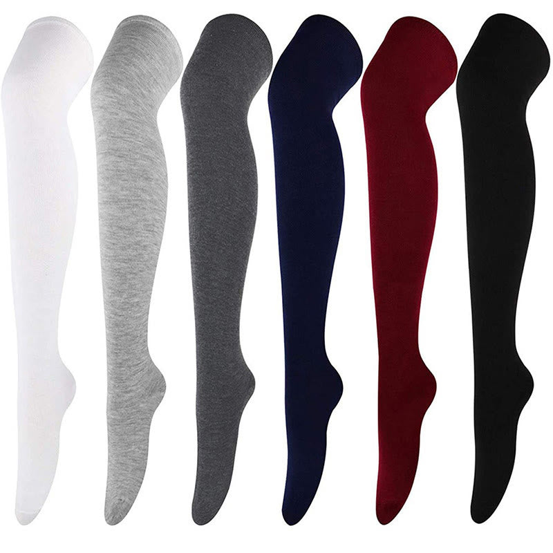 Chaussettes hautes souples et décontractées (6 paires) - Multicolore - One Size - image 2