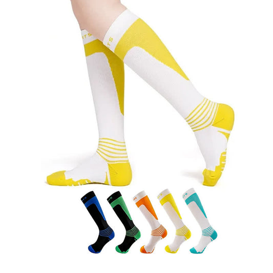 Chaussettes de compression à rayures dégradées - image 0