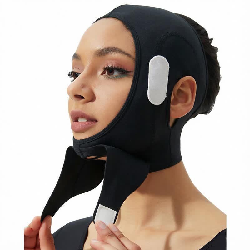 Casque de compression post-opératoire pour remodelage complet du visage - Noir - XXL - image 1