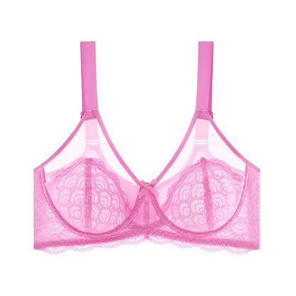 Soutien-gorge à couvrance totale, confortable et en dentelle offrant un bon maintien - Rose - 46 - F - image 7