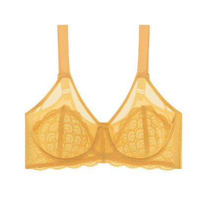 Soutien-gorge à couvrance totale, confortable et en dentelle offrant un bon maintien - Jaune - 46 - F - image 8