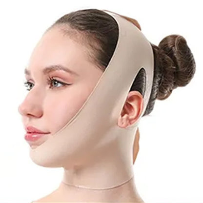 Bandage facial élastique raffermissant et extensible pour le teint - Nu - One Size - image 0