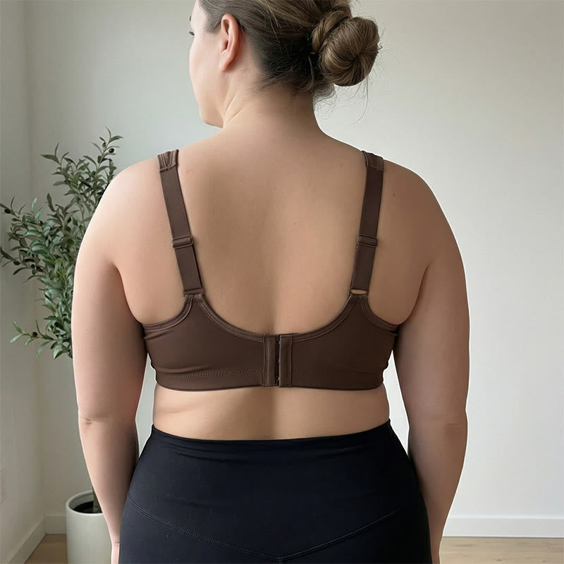 Soutien-gorge sans armatures à col rond et bretelles larges - image 2