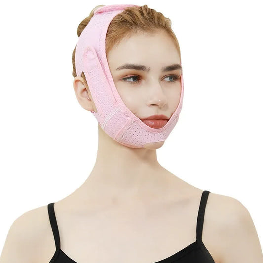 Masque facial respirant à double compression en maille (paquets de 2) - Rose - One Size - image 0