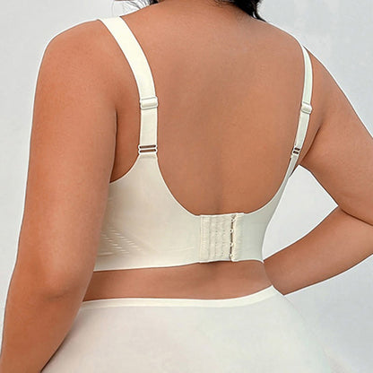 Soutien-gorge sans armatures à col en V souple et sans coutures - image 4