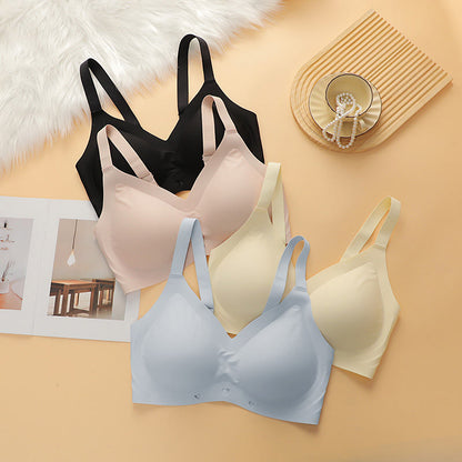 Soutien-gorge sans armatures à col en V souple et sans coutures - image 8