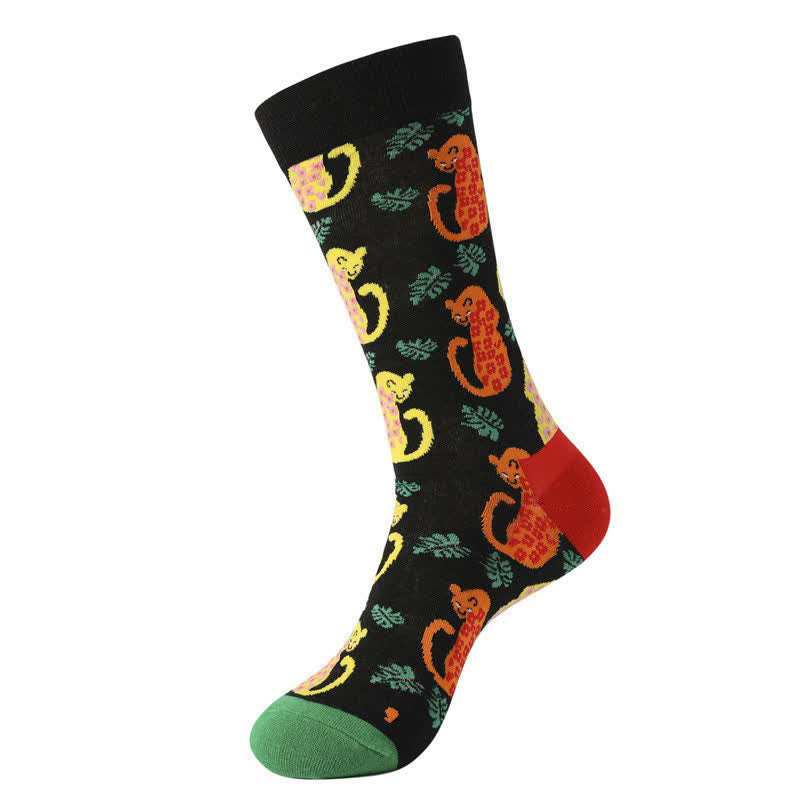 Chaussettes courtes à imprimé léopard forêt (3 paires) - image 7