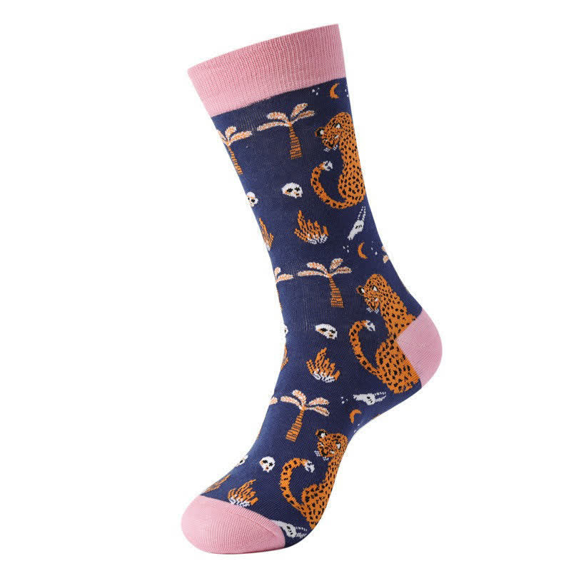 Chaussettes courtes à imprimé léopard forêt (3 paires) - image 6