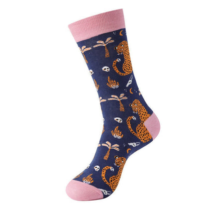 Chaussettes courtes à imprimé léopard forêt (3 paires) - image 6