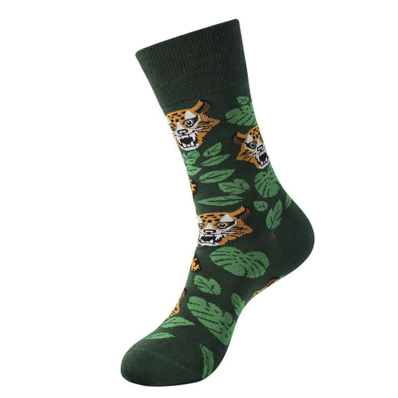 Chaussettes courtes à imprimé léopard forêt (3 paires) - image 5