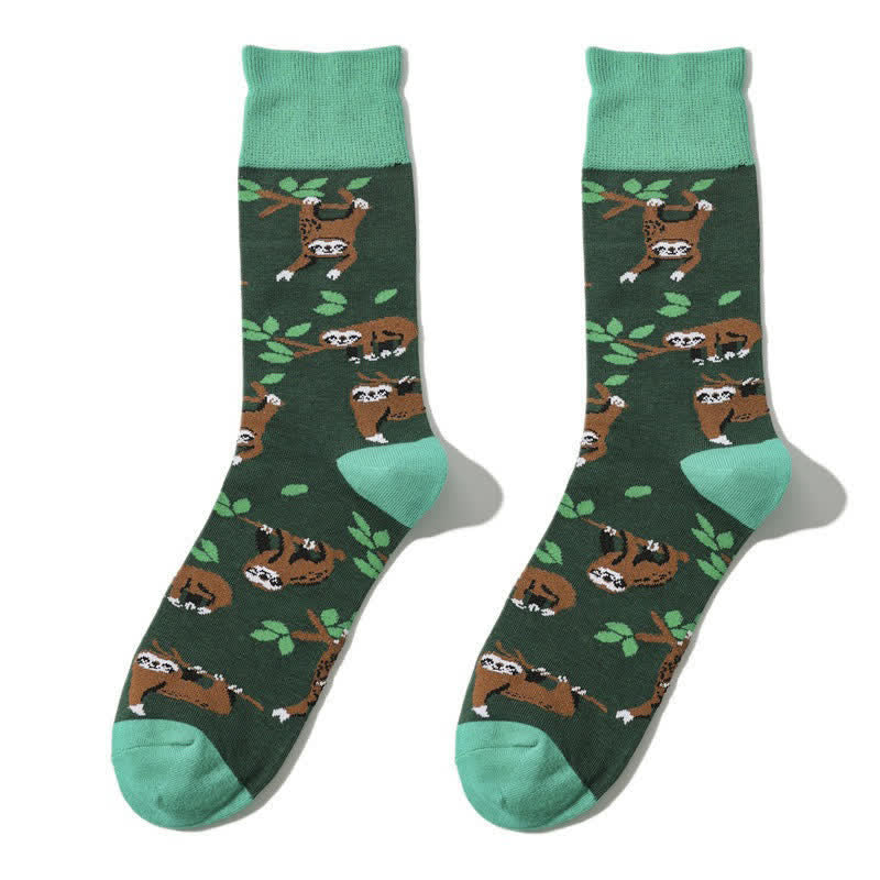 Chaussettes Sloth Grip Quarter (3 paires) - Vert - EU38-45 (US5-11) - image 2