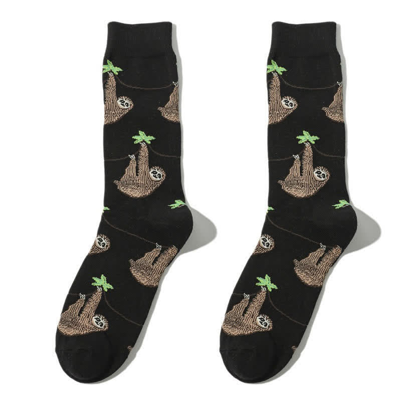Chaussettes Sloth Grip Quarter (3 paires) - Noir - EU38-45 (US5-11) - image 1