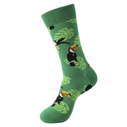 Chaussettes Tropical Bird Quarter (3 paires) - Vert - EU38-45 (US5-11) - image 1